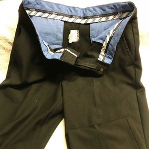 Boys Husky Black Dress Pants